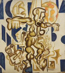 Абстракция с фигурой (Распятие)