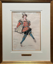 Мальчик. Эскиз костюма для балета Жоржа Орика “Очарование Альцины”. Антреприза Иды Рубинштейн