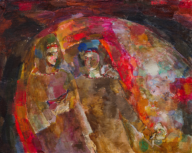 Аукцион 28.01.26 – 04.02.26 ТОП-ЛОТ Штейнберг Э. «Девушки в саду»